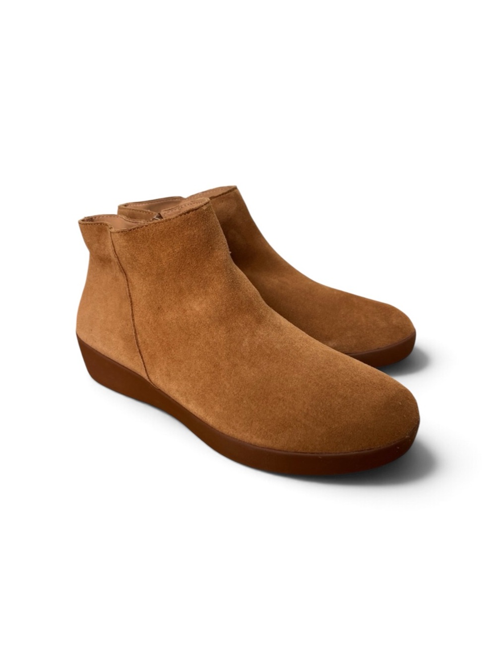 NEW Fitflop Sumi Suede Ankle Booties Light Tan Sz 9